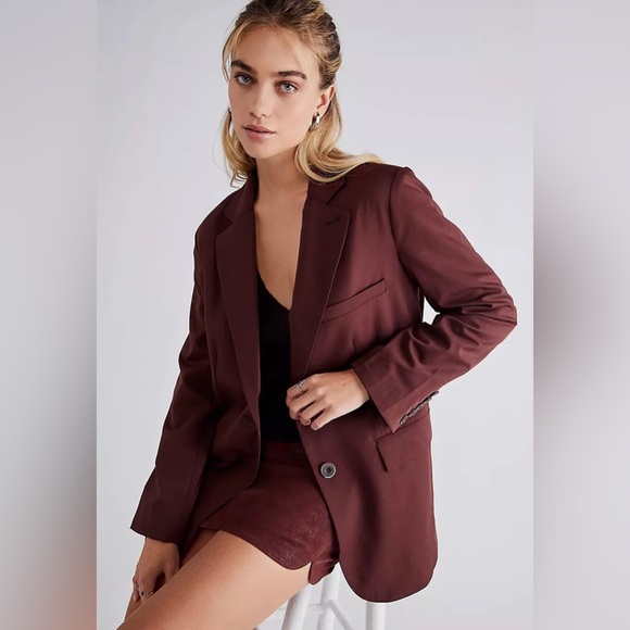 Jackets & Blazers - Free People Oversized Jay Bitter Blazer Size XS. B18